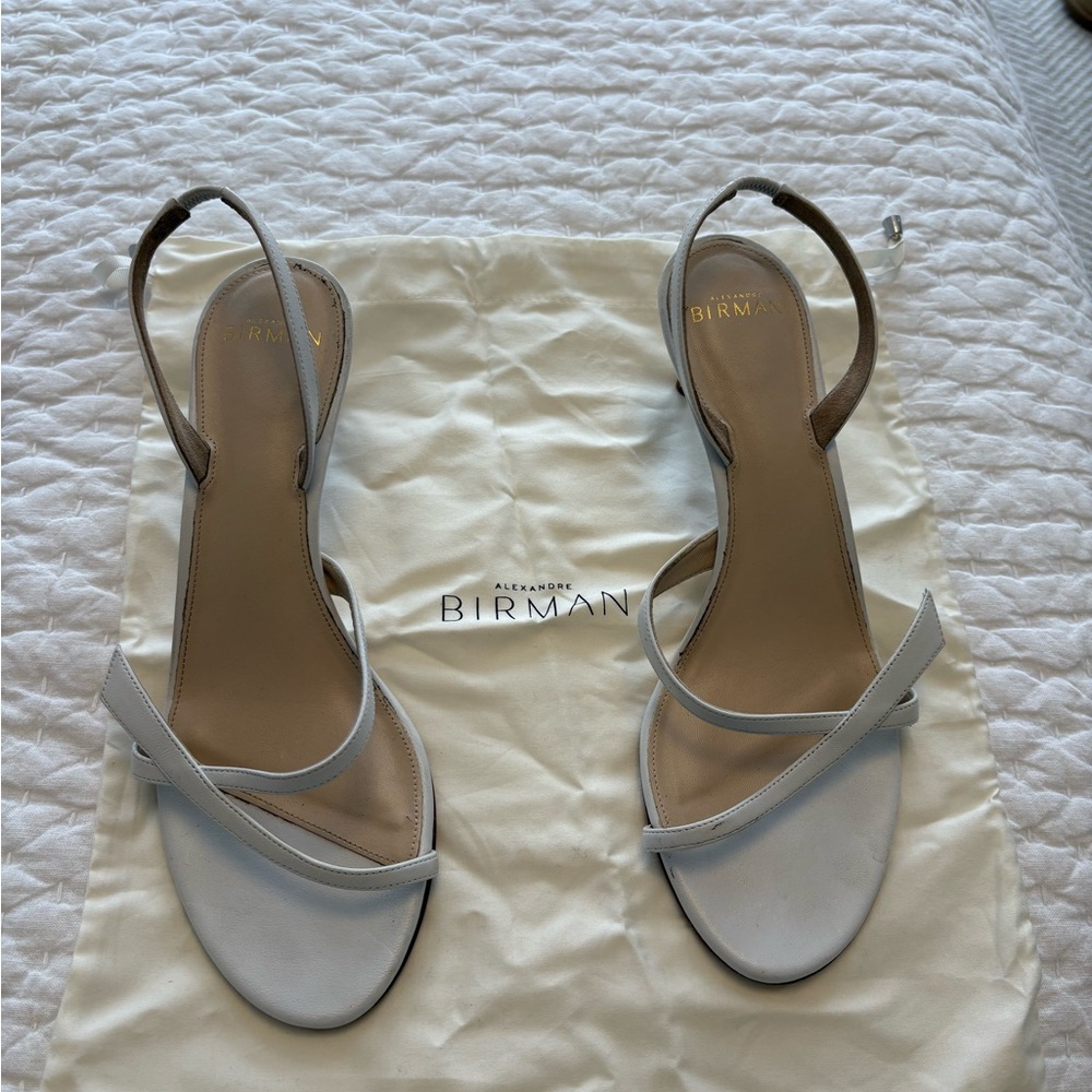 Alexandre Birman White Sandals Elegant Design